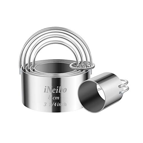 iNeibo Keksausstecher Set, Plätzchenausstecher, Runde Form Kreis Scone Ausstechformen Gebäck Teig Backen Ausstecher Formen Gebäck Ausstecher für Teigtaschen Haut Ausstecher Teig Gebäck Donut Fondant iNeibo Keksausstecher Set, Plätzchenausstecher, Runde Form Kreis Scone Ausstechformen Gebäck Teig Backen Ausstecher Formen Gebäck Ausstecher für Teigtaschen Haut Ausstecher Teig Gebäck Donut Fondant von iNeibo