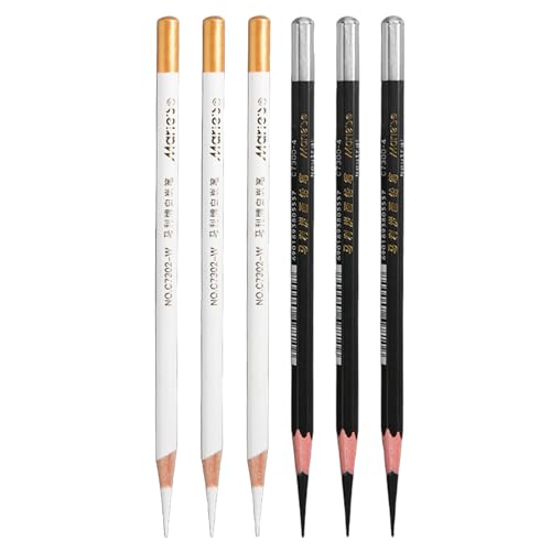 6 Stück Schwarz Weiß Weiche Holzkohlestifte Skizzieren Highlight Weiß Kohlestifte Bleistift Set Professionelle Porträt Skizzieren Bleistifte für Zeichnung Kohle Bleistifte für Anfänger 6 Stück Schwarz Weiß Weiche Holzkohlestifte Skizzieren Highlight Weiß Kohlestifte Bleistift Set Professionelle Porträt Skizzieren Bleistifte für Zeichnung Kohle Bleistifte für Anfänger von iNelihoo