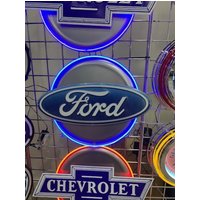 Ford Oval Muscle Car, Hot Rod, Neon Seil Led Schild Wand Schild, Garage, Mancave, Werkstatt, Vatertag, Geschenk von iNeon