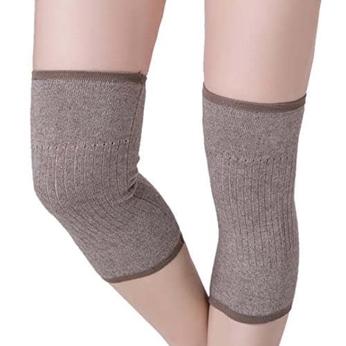 1 Paar Kaschmir Kniewärmer für Damen Herren Winter Warme Knieschoner Rutschfest Kniebandage Elastisch Knieschützer für Fußball Tanzen Yoga Indoor Sport Thermo Kniekompression Ärmel für Frauen Männer von iNszkoos