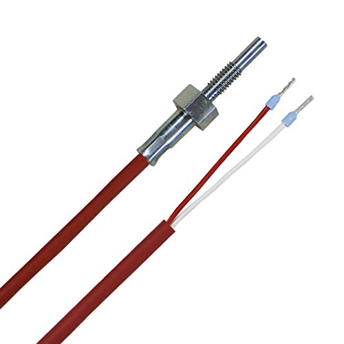 iOVEO 016EF05202 - NTC 10KOHM - M4 - Einschraubfühler/Temperaturfühler, M4 Gewinde, 2 Meter Silikon-Leitung, NTC, Silber iOVEO 016EF05202 - NTC 10KOHM - M4 - Einschraubfühler/Temperaturfühler, M4 Gewinde, 2 Meter Silikon-Leitung, NTC, Silber von iOVEO