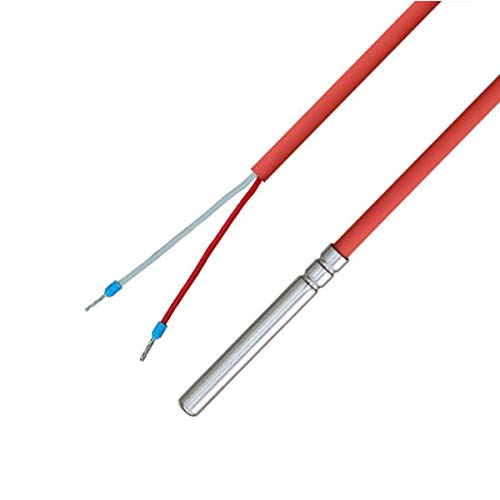 iOVEO 036HS34202 - NTC 2KOHM - Kabelfühler/Temperaturfühler/Solarfühler/Temperatursensor mit Silikon-Leitung bis 200°C, 2 Meter von iOVEO
