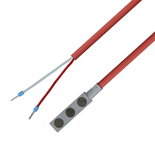 iOVEO 046MO02205 - PT1000 - Magnet-Oberflächenfühler/Magnetfühler mit Silikon-Leitung bis 200°C, 5 Meter Anschlussleitung von iOVEO