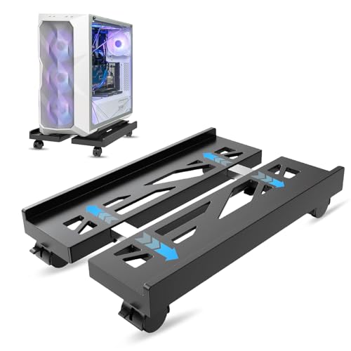 Pc Ständer mit Rollen,CPU Ständer PC Stand,CPU Ständer,pc ständer,pc Halterung unter Schreibtisch für Computergehäuse Hauptrahmen (Schwarz) Pc Ständer mit Rollen,CPU Ständer PC Stand,CPU Ständer,pc ständer,pc Halterung unter Schreibtisch für Computergehäuse Hauptrahmen (Schwarz) von iPalamila