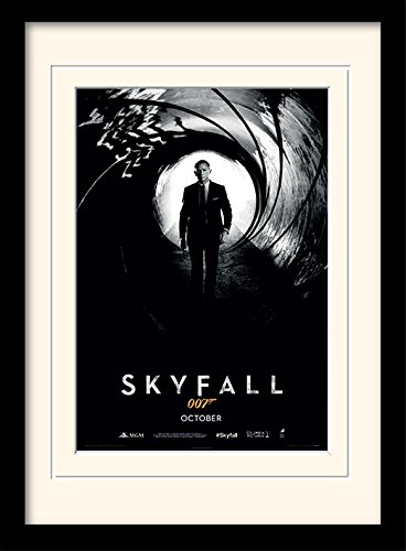 James Bond Skyfall Teaser Kunstdruck gerahmt mit Wandaufhängung, A3 von iPosters