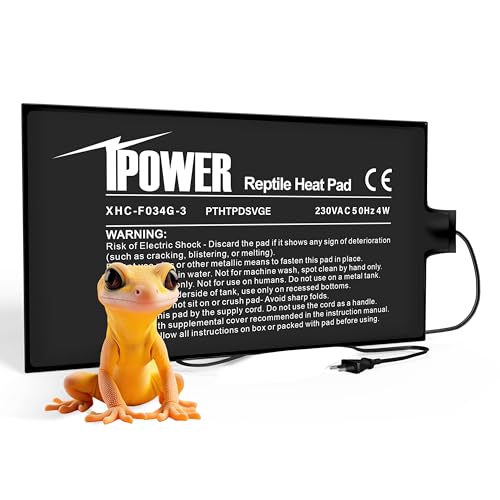 iPower 10 x 18 cm-Reptilienheizkissen unter Tank Terrarium Heizung Wärmer Wärmematte Klein für 5 Gallonen von iPower