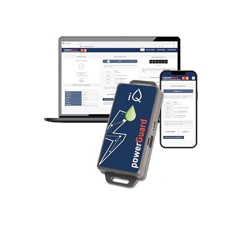 iQ powerGuard - Smarter Stromzähler inkl. Schnittstelle, iQ Cloud, App, Alarm-Funktion & WLAN - Digitale Überwachung von Stromverbrauch & Kosten - Strommessgerät & Stromverbrauchsmesser mit WiFi iQ powerGuard - Smarter Stromzähler inkl. Schnittstelle, iQ Cloud, App, Alarm-Funktion & WLAN - Digitale Überwachung von Stromverbrauch & Kosten - Strommessgerät & Stromverbrauchsmesser mit WiFi von iQ water