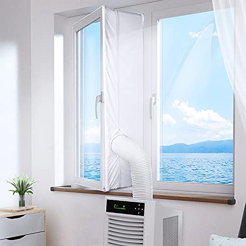iRhodesy Fensterabdichtung für Mobile Klimageräte, Wasserdicht Weiß Klimaanlage Fensterabdichtung Verwendet für Hot Air Stop (300cm) von iRhodesy