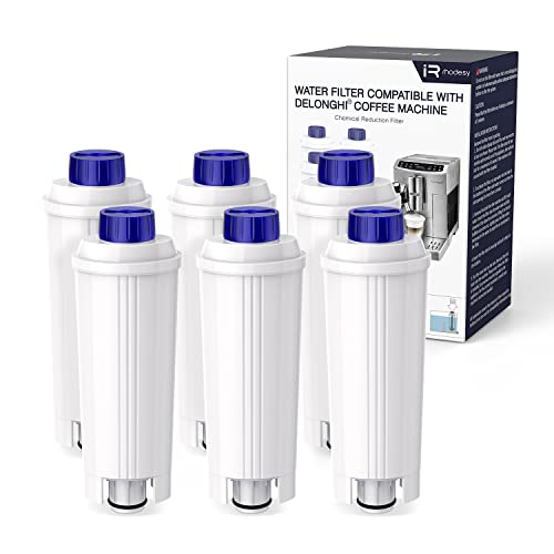 iRhodesy Wasserfilter für Delonghi Dinamica Magnifica s ECAM Kaffeevollautomat DLSC002 De longhi Filterkartuschen Kompatibel mit ESAM, ETAM Series (6 Packs) von iRhodesy