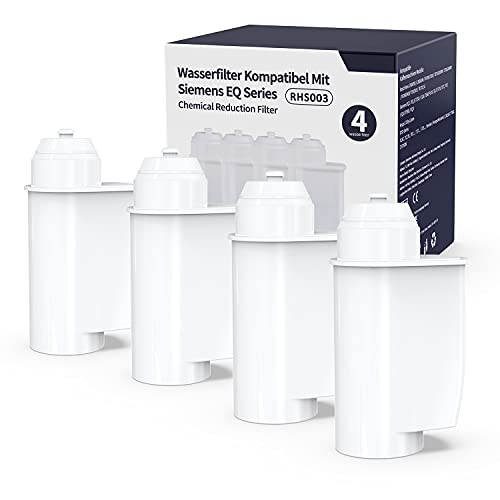 iRhodesy Wasserfilter für Siemens EQ 6/9 TZ70003, Filter Kompatibel mit Brita Intenza Siemens EQ Series TZ70033 Bosch TCZ7003 TCZ-7003 TCZ7033 (4er Pack) von iRhodesy