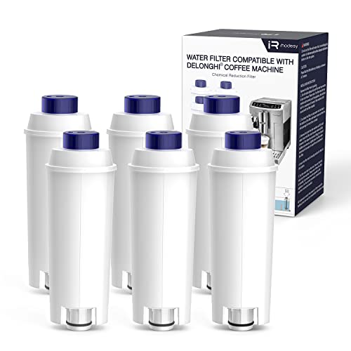 iRhodesy Wasserfilter für DeLonghi DLSC002, Kaffee Filter Water Filter Kompatibel mit DeLonghi ECAM, ETAM, ESAM, BCO, EC. (6er Pack) von iRhodesy