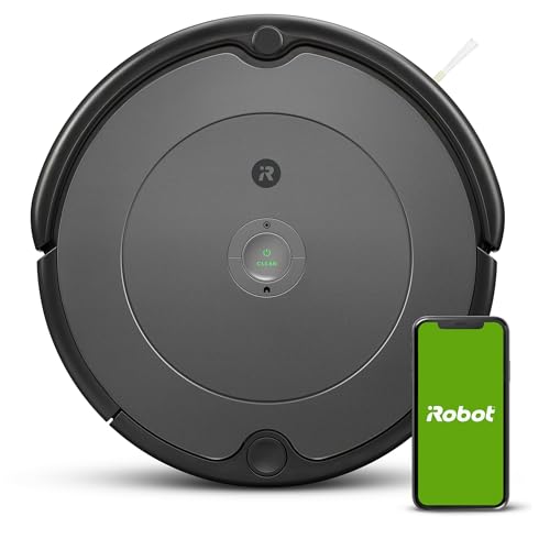 iRobot Roomba 697, App-steuerbarer Saugroboter (Staubsauger Roboter), Dirt-Detect-Technologie, 3-Stufen-Reinigungssystem, individuelle Anpassungen per App, kompatibel mit Sprachassistenten, grau von iRobot