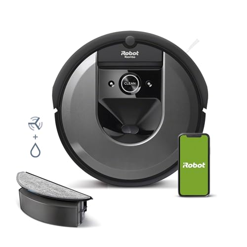 iRobot Roomba Combo i8 (i8176) Saug- und Wischroboter mit 2. Auffangbehälter mit Wischpad, Intelligente Katierung, Sprachassistenten kompatibel, WLAN, Individuelle Einstellung per App, Light Silver iRobot Roomba Combo i8 (i8176) Saug- und Wischroboter mit 2. Auffangbehälter mit Wischpad, Intelligente Katierung, Sprachassistenten kompatibel, WLAN, Individuelle Einstellung per App, Light Silver von iRobot