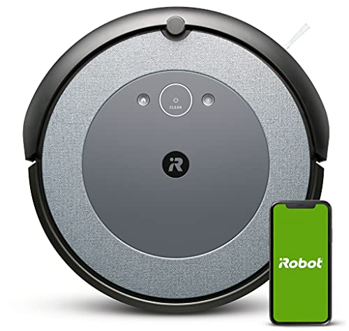 iRobot Roomba i3 (i3152) App-steuerbarer Saugroboter (Staubsauger Roboter), 2 Gummibürsten für alle Böden, Ideal bei Haustieren, Individuelle Anpassung, Kompatibel mit Sprachassistenten, Farbe Cool von iRobot