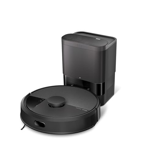 iRobot Roomba 105 Combo + AutoEmpty Dock - Automatische Entleerung für bis zu 75 Tage - Saugen + Wischen - Clearview LiDAR- 7000Pa - 120 mins - SmartScrub - Umfährt Hinderniss - App - Schwarz von iRobot