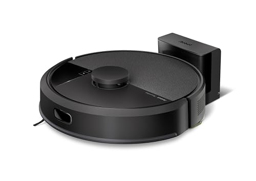 iRobot Roomba 105 Combo - Saugen + Wischen - Clearview LiDAR - 7000Pa - 120 mins - SmartScrub - Umfährt Hinderniss - Reinigungszonen - Aufladen und Fortfahren - App - Schwarz von iRobot