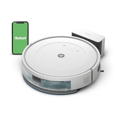 iRobot Roomba Combo Essential Saug- und Wischroboter (Y0112), leistungsstarkes Saugen und Wischen, 4-Stufen-Reinigungssystem, 3 Saugstufen, Spot-Cleaning, steuerbar über App, Tasten oder Sprache, Weiß von iRobot