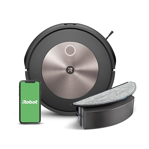 iRobot Roomba Combo j5 (j5176) Saug- und Wischroboter, Kartierung und PrecisionVision Navigation, 4-Stufen-Reinigung, Objekterkennung und -vermeidung, Indiv. Anpassung, Sprachassistentenkompatibel von iRobot