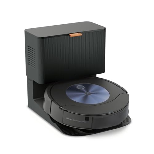 iRobot Roomba Combo j7+ (c7556) Saug- und Wischroboter mit autom. Absaugstation. Objekterkennung/-vermeidung, Kartierung, 4-Stufen-Reinigung, Raum-/ Bereichsreinigung, Sprachassistent, Farbe: Navy von iRobot