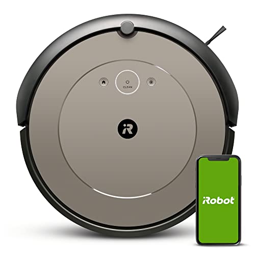 iRobot Roomba i1152 Saugroboter (Staubsauger Roboter), WLAN-fähig mit Zwei Gummibürsten für alle Böden, Individuelle Vorschläge per App, Kompatibilität mit Sprachassistenten, Farbe: Mandel von iRobot