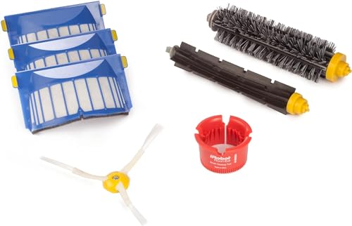 iRobot Originalteile - Roomba Wartungskit für 600 Serie, Offizielles Zubehör, Bestehend aus 2X Bürsten für alle Böden, 3X Blaue AeroVac Filter, 1x Seitenbürste, 1x Bürstenreinigungswerkzeug iRobot Originalteile - Roomba Wartungskit für 600 Serie, Offizielles Zubehör, Bestehend aus 2X Bürsten für alle Böden, 3X Blaue AeroVac Filter, 1x Seitenbürste, 1x Bürstenreinigungswerkzeug von iRobot