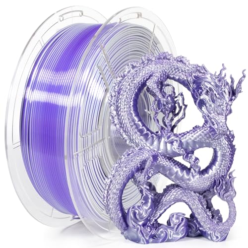 Isanmate PLA Filament Silk Dual-Colour 3d Drucker Filament 1.75MM 1 kg 3D Printer Filament Dimensional Accuracy +/-0.02 mm,Silver Purple Isanmate PLA Filament Silk Dual-Colour 3d Drucker Filament 1.75MM 1 kg 3D Printer Filament Dimensional Accuracy +/-0.02 mm,Silver Purple von iSANMATE