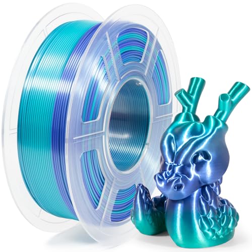 Isanmate Rainbow Filament Silk Multicoloured PLA 3d Drucker Filament 1.75MM 1 kg 3D Printer Dimensional Accuracy +/-0.02 mm,Blue Shiny Blue Isanmate Rainbow Filament Silk Multicoloured PLA 3d Drucker Filament 1.75MM 1 kg 3D Printer Dimensional Accuracy +/-0.02 mm,Blue Shiny Blue von iSANMATE