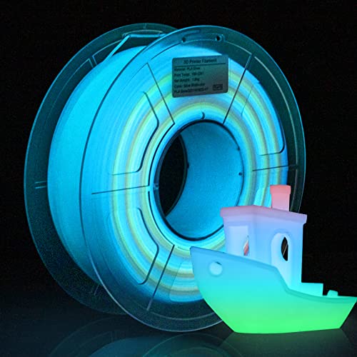 iSANMATE Glow in The Dark Rainbow Filament 1.75 PLA, Glow Rainbow 3D Printer Filament, Fluorescent Multicolor PLA Filament, Dimensional Accuracy +/- 0.02mm, 1KG/Spool iSANMATE Glow in The Dark Rainbow Filament 1.75 PLA, Glow Rainbow 3D Printer Filament, Fluorescent Multicolor PLA Filament, Dimensional Accuracy +/- 0.02mm, 1KG/Spool von iSANMATE