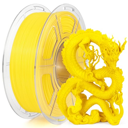 iSANMATE High Speed Filament 1.75 PLA+, Hyper PLA Filament 1.75, 3D Drucker Filament Für Schnelles Drucken Geeignet, Unterstützt Druckgeschwindigkeit 0-600mm/s (Gelb) von iSANMATE