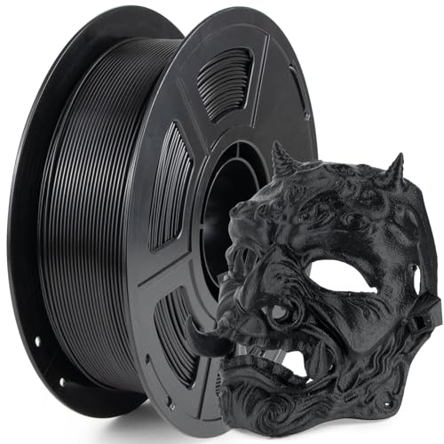 iSANMATE High Speed PLA Filament 1.75mm, Schwarz PLA Filament 3D Hoher Wirkungsgrad Drucker Filament 1kg Spule (2.2 LBS), Maßgenauigkeit +/- 0.03 mm, 30-600mm/s von iSANMATE