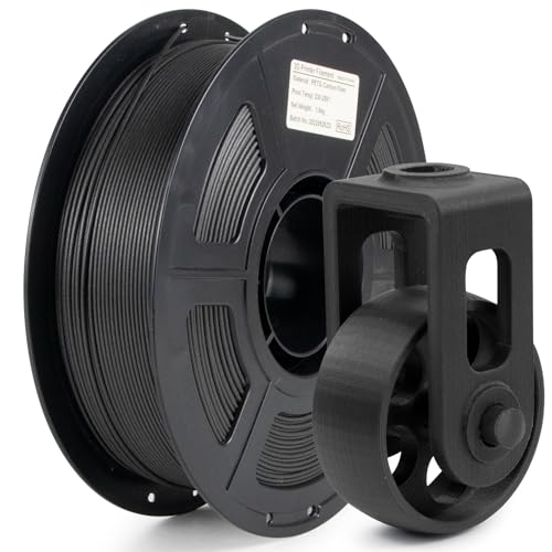 iSANMATE PETG Carbon Fiber Filament 1.75mm, PETG CF Filament, Maßgenauigkeit +/- 0.02mm, 1KG Spule PETG Kohlefaser 3D Druck Filament für 3D Drucker von iSANMATE