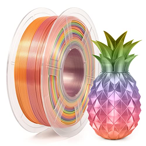 iSANMATE PLA Silk Filament 1.75mm, Multicolor Rainbow Seide PLA Filament 3D Drucker Filament 1 kg Spule, Maßgenauigkeit /- 0.03 mm iSANMATE PLA Silk Filament 1.75mm, Multicolor Rainbow Seide PLA Filament 3D Drucker Filament 1 kg Spule, Maßgenauigkeit /- 0.03 mm von iSANMATE