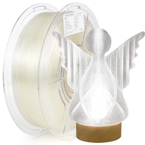iSANMATE Transparent High Speed PLA Filament 1.75mm, Hohe Geschwindigkeit 3D Drucker Filament PLA für Schnelles Drucken Geeignet, 1kg Spule (2.2 LBS), 30-300mm/s von iSANMATE