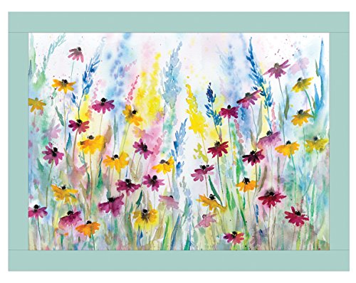 iSTYLE I Style Daisy Field Kunstleder Knietablett, Kunststoff, Mehrfarbig von iSTYLE