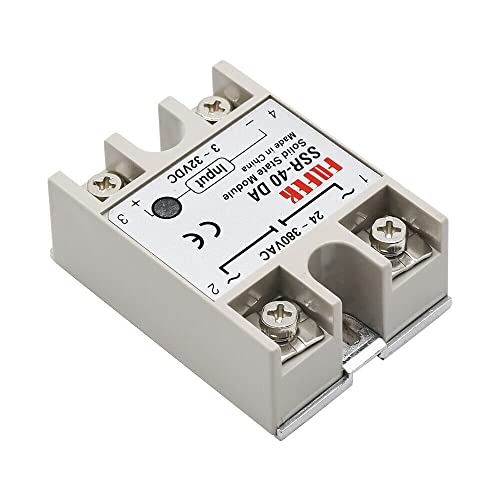 SSR-40DA 40A Solid State Relais Modul Für Ar-duino DC3-32V bis AC 24-380V 250V von iSZ-HGZ