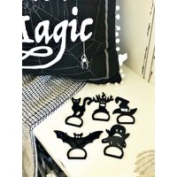 Halloween Inspirierte Serviettenhalter - Set Aus 5 Einzigartigen Designs Mit Option Zur Personalisierung | 1/4 Zoll Acryl von iScrutinizeDesigns