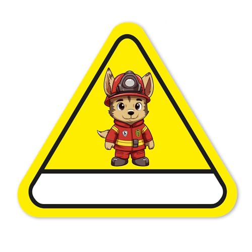 2er Set Kinderfinder Aufkleber Feuerwehrmann I 10 cm I Tür I hin790 von iSecur