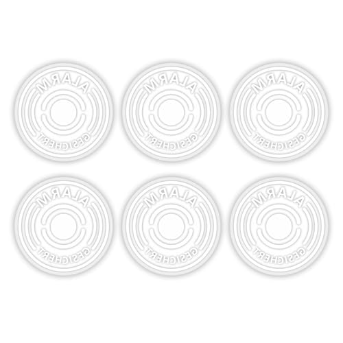 6er Aufkleber-Set Alarm-gesichert, innen-klebend I Ø 4 cm I Achtung Objekt besitzt Alarmanlage I für Fenster-Scheibe, Tür I transparent I hin369 von iSecur