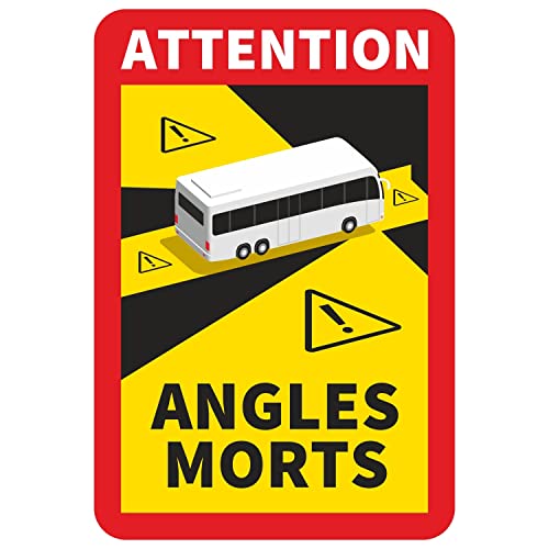 Angles Morts Magnet für Frankreich 1x - Bus Wohnmobil Toter Winkel - mit UV-Schutz wetterfest I hin681 von iSecur