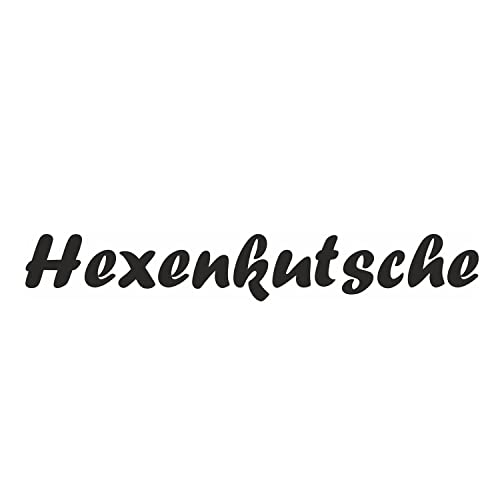 Auto-Aufkleber Schriftzug: Hexenkutsche I 48 x 7 cm I Fahrzeug-Aufkleber I Auto Sticker I Wohnmobil I LKW-Aufkleber I Halloween I lustiger Spruch I kfz700 Auto-Aufkleber Schriftzug: Hexenkutsche I 48 x 7 cm I Fahrzeug-Aufkleber I Auto Sticker I Wohnmobil I LKW-Aufkleber I Halloween I lustiger Spruch I kfz700 von iSecur