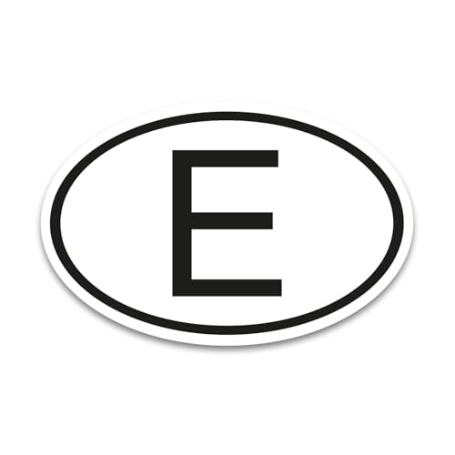 E Magnet Länderkennzeichen Spanien Schwarz & Weiß - 17,5 x 11,5 cm - kfz787 E Magnet Länderkennzeichen Spanien Schwarz & Weiß - 17,5 x 11,5 cm - kfz787 von iSecur