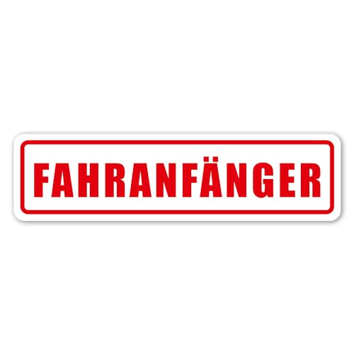 Fahranfänger Auto Magnet-Schild I 30 x 8 cm I Achtung Fahranfänger I wetterfest und magnetisch I kfz690 von iSecur