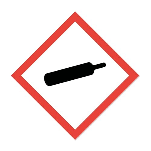 Gefahren-Aufkleber I Wetterfeste Folie mit UV-Schutzlaminat I Gefahrenstoff-Symbol mit GHS04 Gasflasche-Bezeichnung I 10 x 10 cm I GHS-Kennzeichnung I Warnung I Achtung I Hinweis I hin163 Gefahren-Aufkleber I Wetterfeste Folie mit UV-Schutzlaminat I Gefahrenstoff-Symbol mit GHS04 Gasflasche-Bezeichnung I 10 x 10 cm I GHS-Kennzeichnung I Warnung I Achtung I Hinweis I hin163 von iSecur