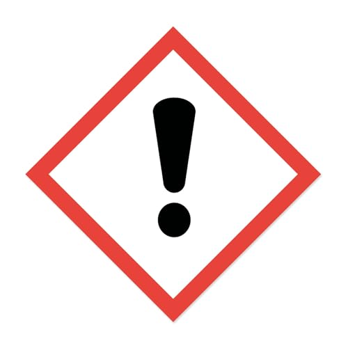 Gefahren-Aufkleber I Wetterfeste Folie mit UV-Schutzlaminat I Gefahrenstoff-Symbol mit GHS07 Reizend-Bezeichnung I 10 x 10 cm I GHS-Kennzeichnung I Warnung I Achtung I Hinweis I hin152 von iSecur