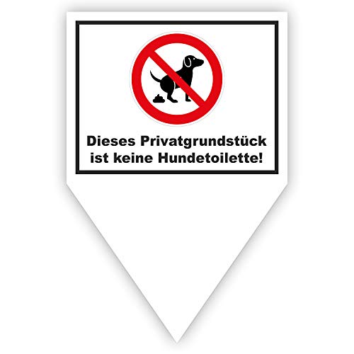 Steckschild Dieses Privatgrundstück ist keine Hundetoilette I hin189 I Größe 20 x 30 cm I Hundekot verboten I zum Stecken für Rasen Wiese Erde Steckschild Dieses Privatgrundstück ist keine Hundetoilette I hin189 I Größe 20 x 30 cm I Hundekot verboten I zum Stecken für Rasen Wiese Erde von iSecur