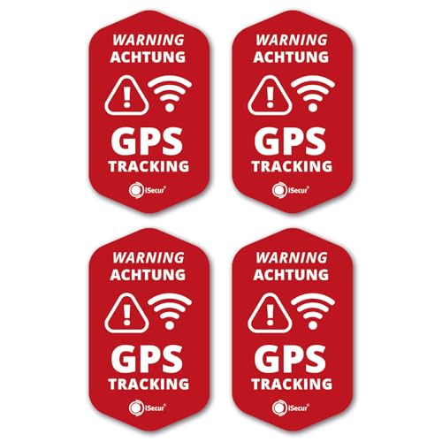 iSecur 4er GPS Tracking Aufkleber Set I 3 x 5 cm I Warning GPS-Gesichert I außenklebend wetterfest I rot I hin834 iSecur 4er GPS Tracking Aufkleber Set I 3 x 5 cm I Warning GPS-Gesichert I außenklebend wetterfest I rot I hin834 von iSecur