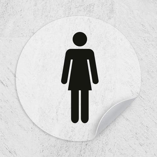 iSecur Aufkleber Toilette WC Frau I Ø 9 cm matt transparent klar I Folie selbstklebend I hin650 iSecur Aufkleber Toilette WC Frau I Ø 9 cm matt transparent klar I Folie selbstklebend I hin650 von iSecur