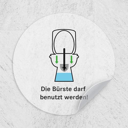iSecur Aufkleber Toilette WC Klo reinigen I Ø 9 cm matt transparent klar I Folie selbstklebend I hin660 iSecur Aufkleber Toilette WC Klo reinigen I Ø 9 cm matt transparent klar I Folie selbstklebend I hin660 von iSecur