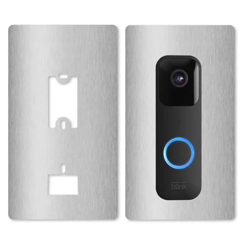 iSecur Blende passend für Blink Akku-Videotürklingel aus Edelstahl I Video-Doorbell I Klingelschild I 90 x 160 mm I Türstation Platte für Klingel I az177 iSecur Blende passend für Blink Akku-Videotürklingel aus Edelstahl I Video-Doorbell I Klingelschild I 90 x 160 mm I Türstation Platte für Klingel I az177 von iSecur
