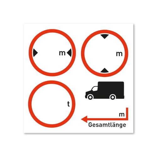 iSecur Hinweis-Aufkleber Fahrzeugmaße 7 x 7 cm I selbstklebend I beschreibbar I hin826 iSecur Hinweis-Aufkleber Fahrzeugmaße 7 x 7 cm I selbstklebend I beschreibbar I hin826 von iSecur